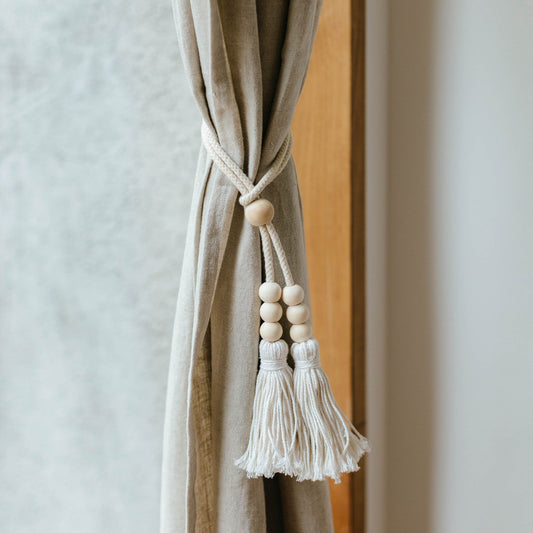 カーテンタッセル（ウッドビーズ）