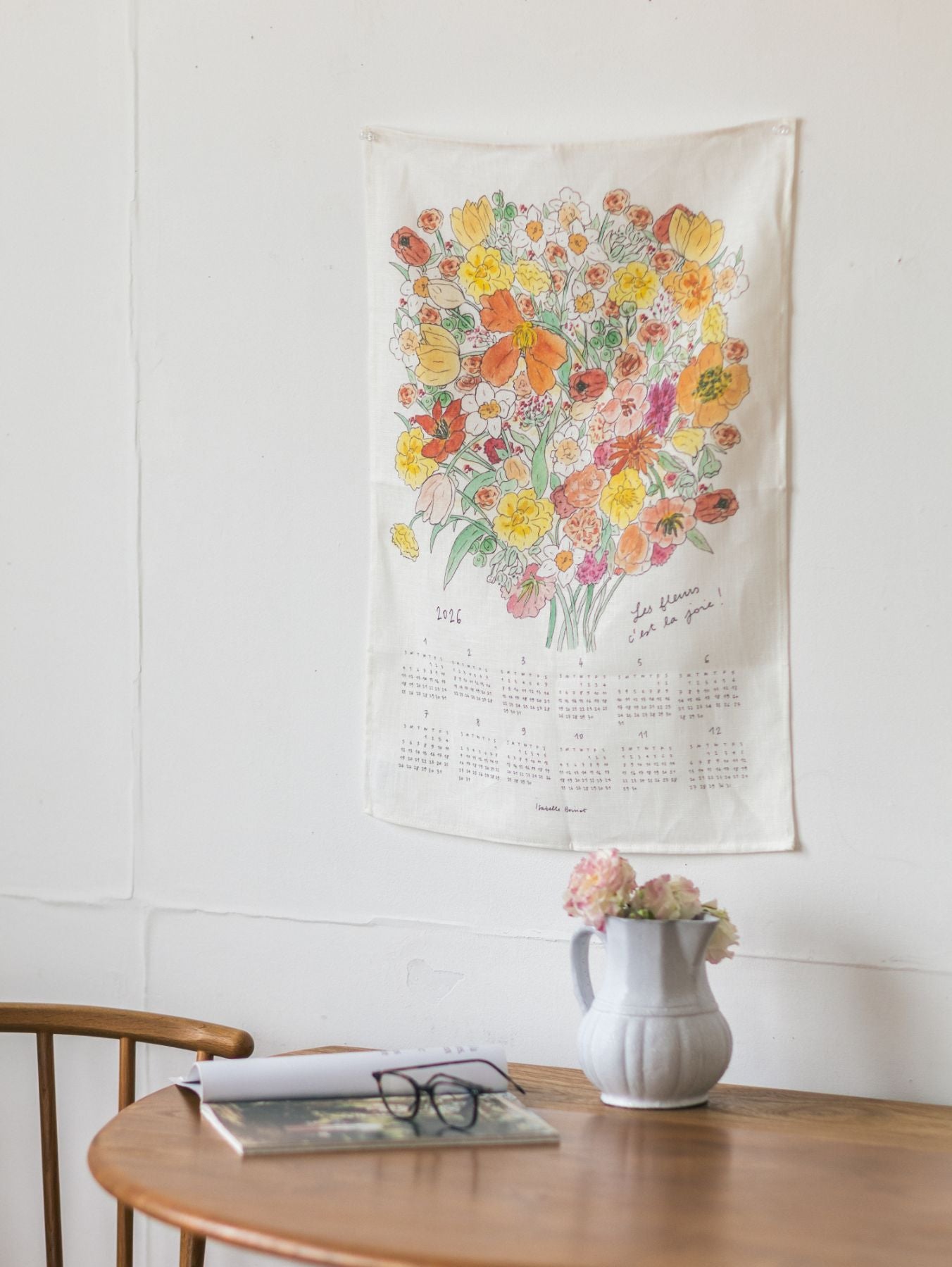 isabelle boinot × fog linen work 2026 リネンカレンダ－