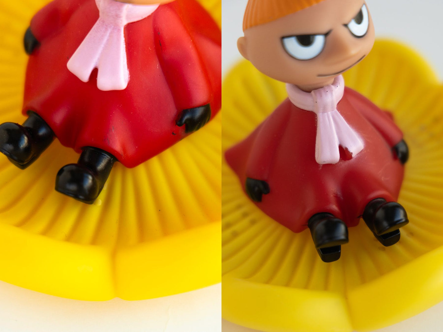 ハンドペイントの線のはみ出しやかすれの例。