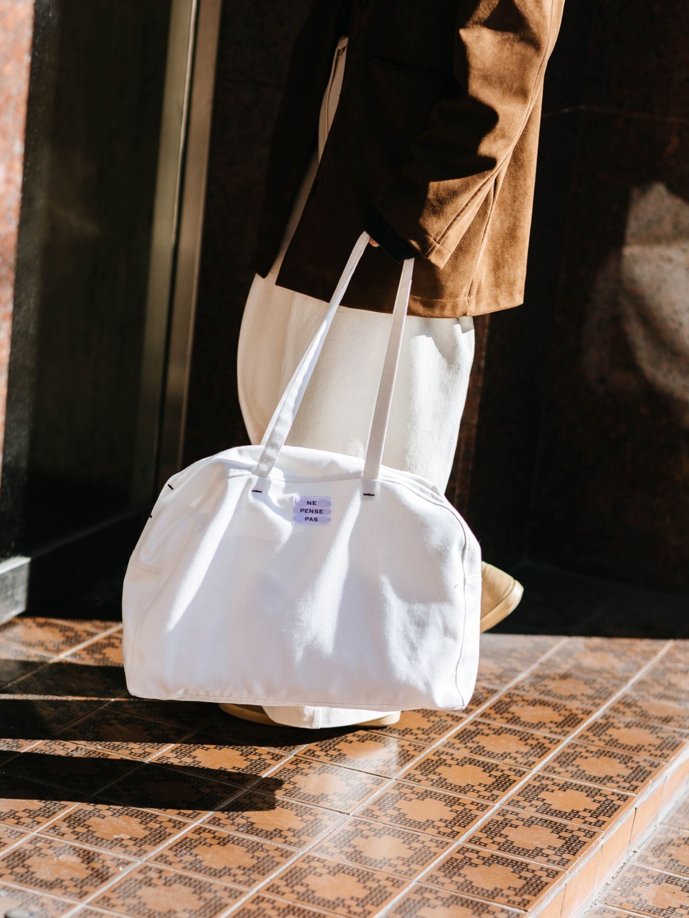 ne pense pas デニムボストンバッグ