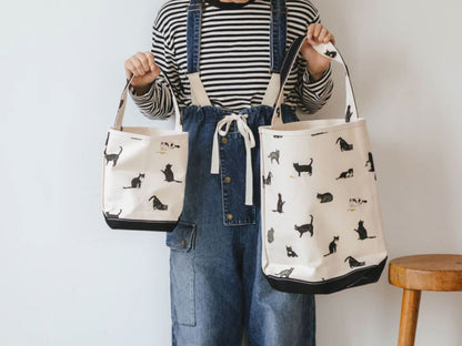 TEMBEA 巾着POCHETTE & BAGUETTE TOTE／BLACK CAT