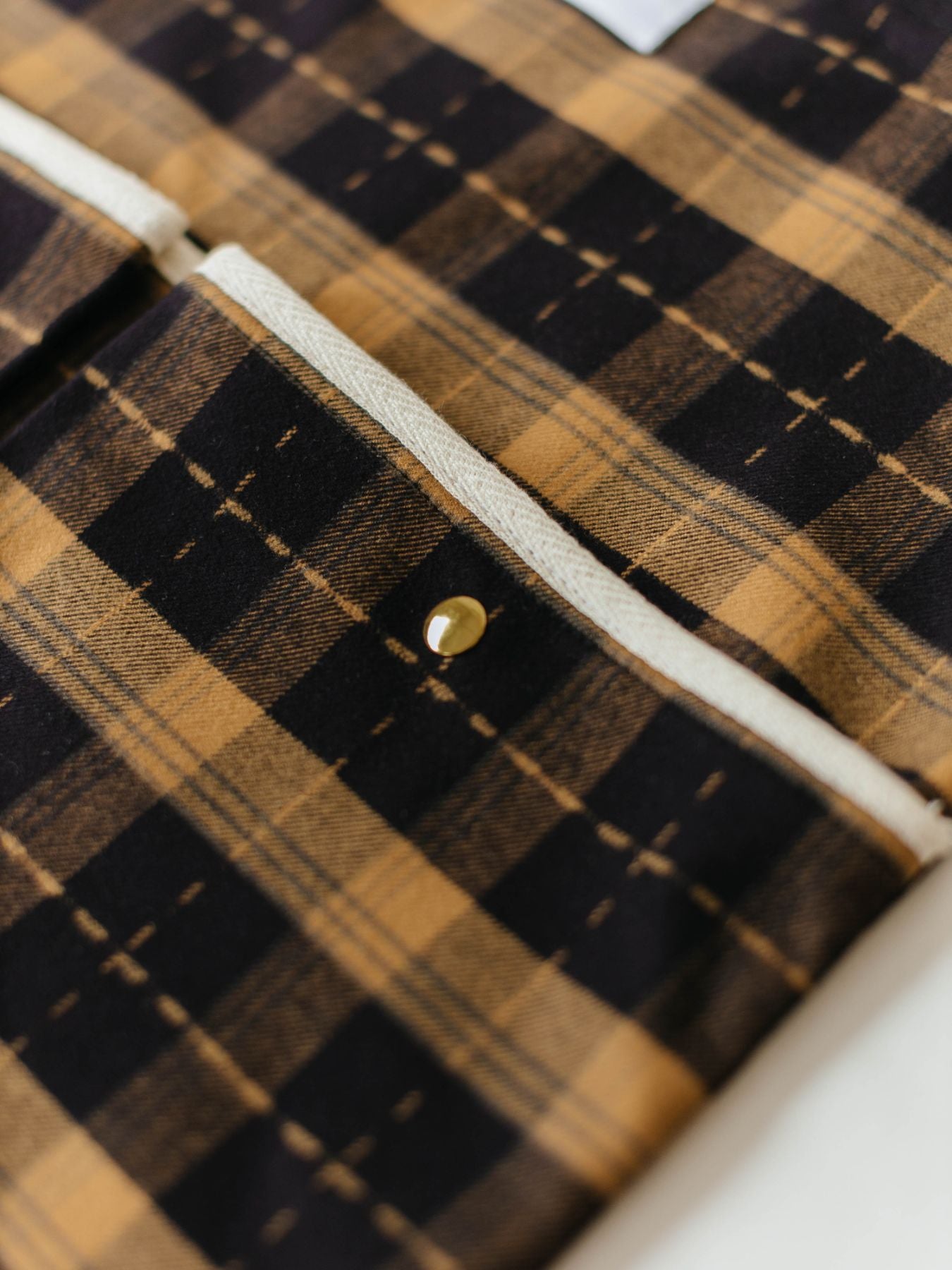 ne pense pas チェックトートバッグ（2ポケット）