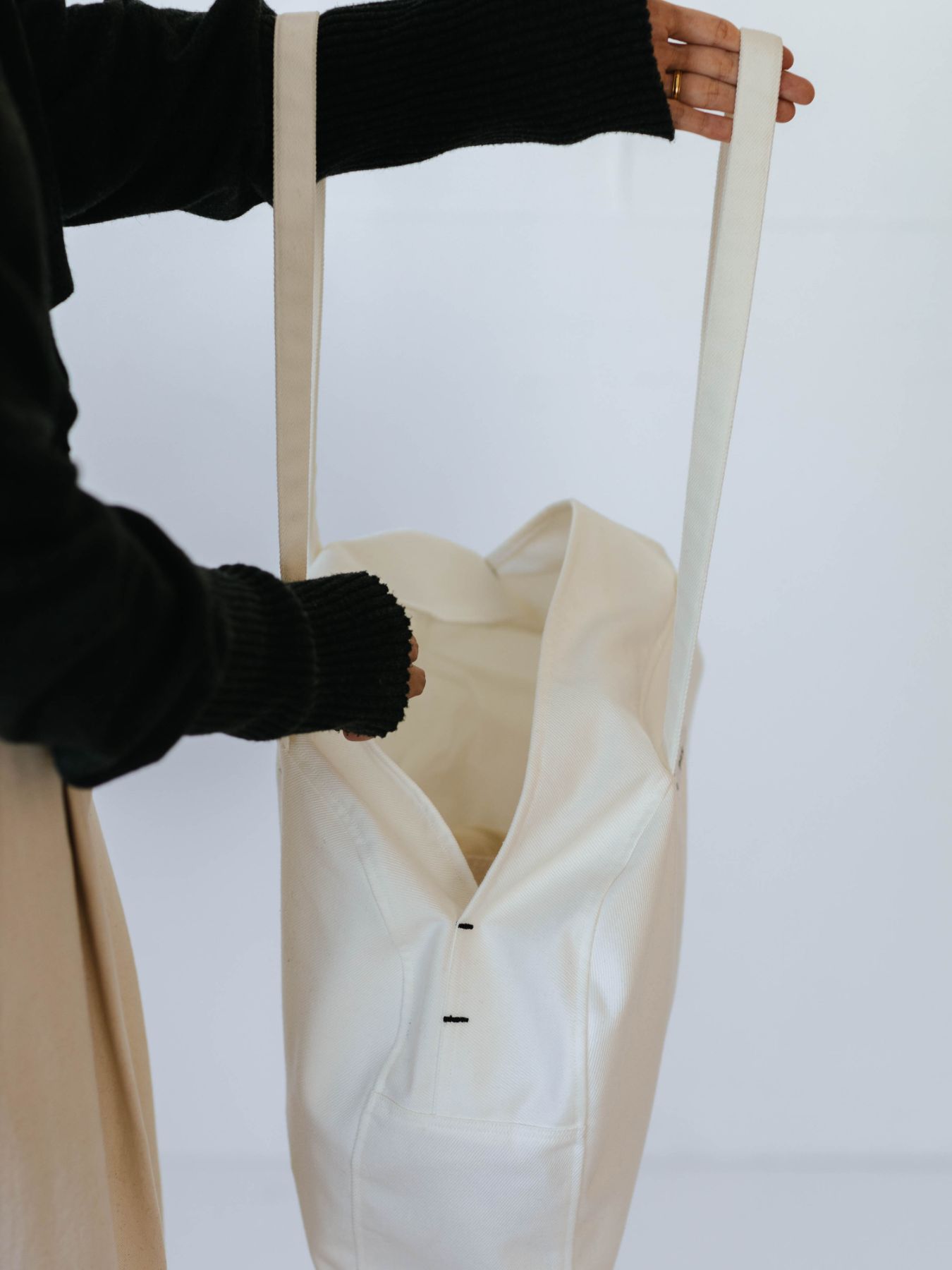 ne pense pas デニムボストンバッグ