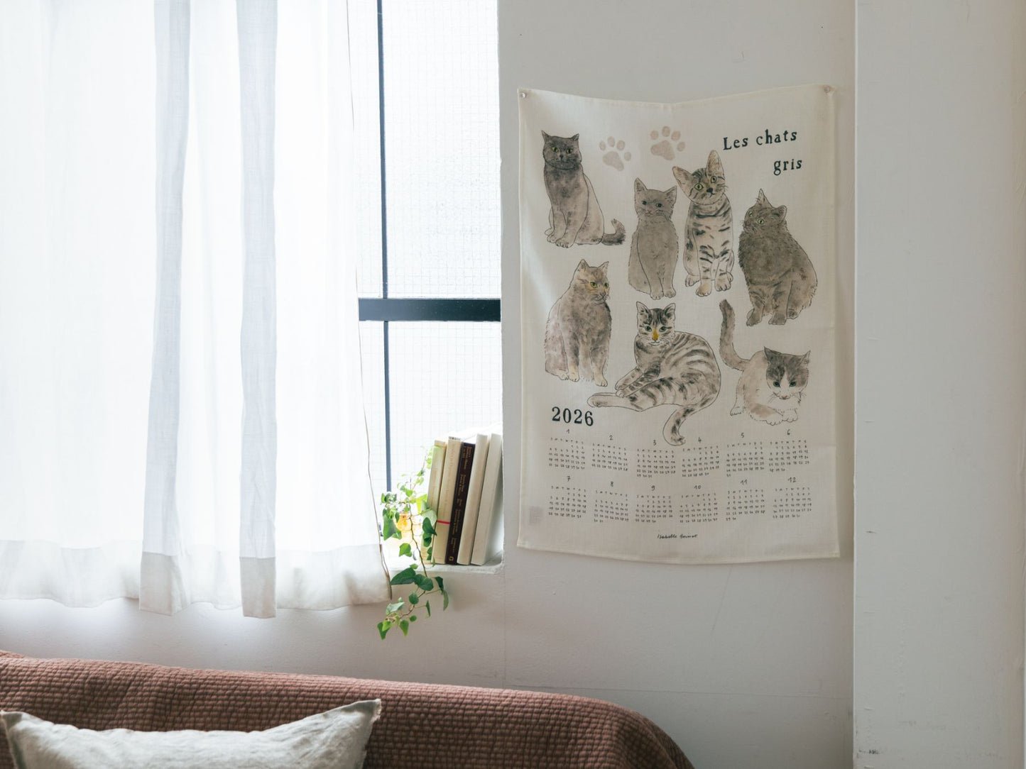 isabelle boinot × fog linen work 2026 リネンカレンダ－