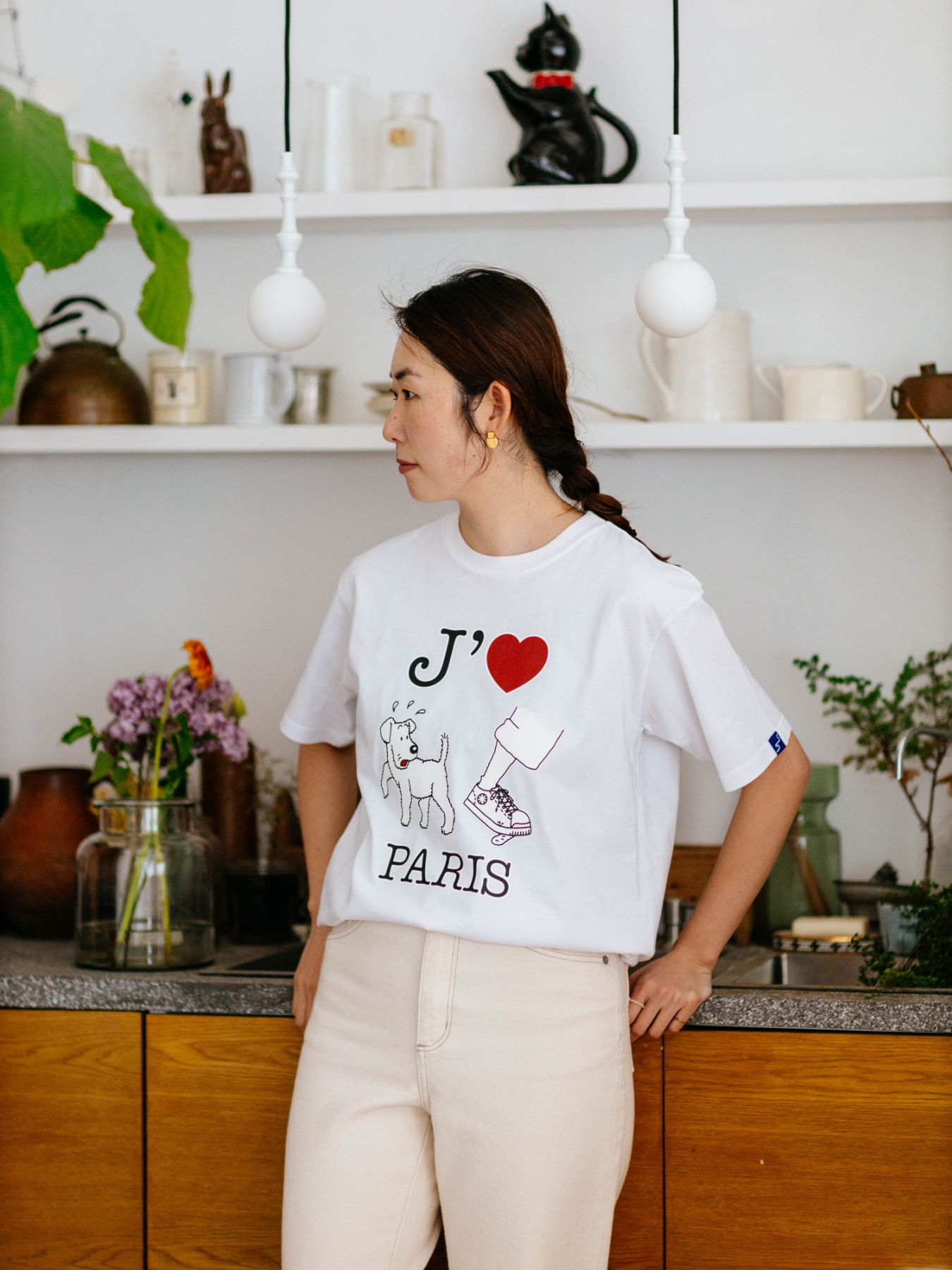 LA VIE EST AVENTURE フレンチプリントTシャツ｜洋服｜オルネ ド