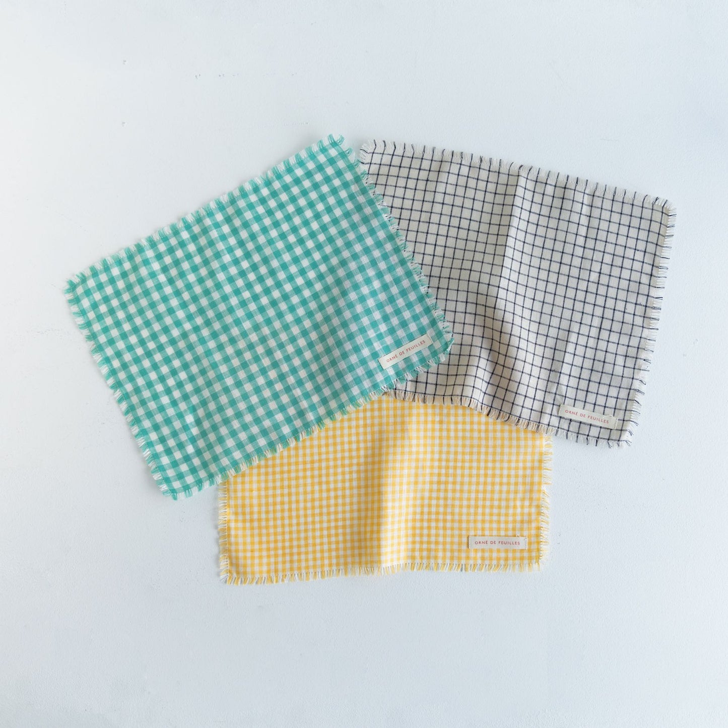 fog linen work × Orné de Feuilles プレースマット
