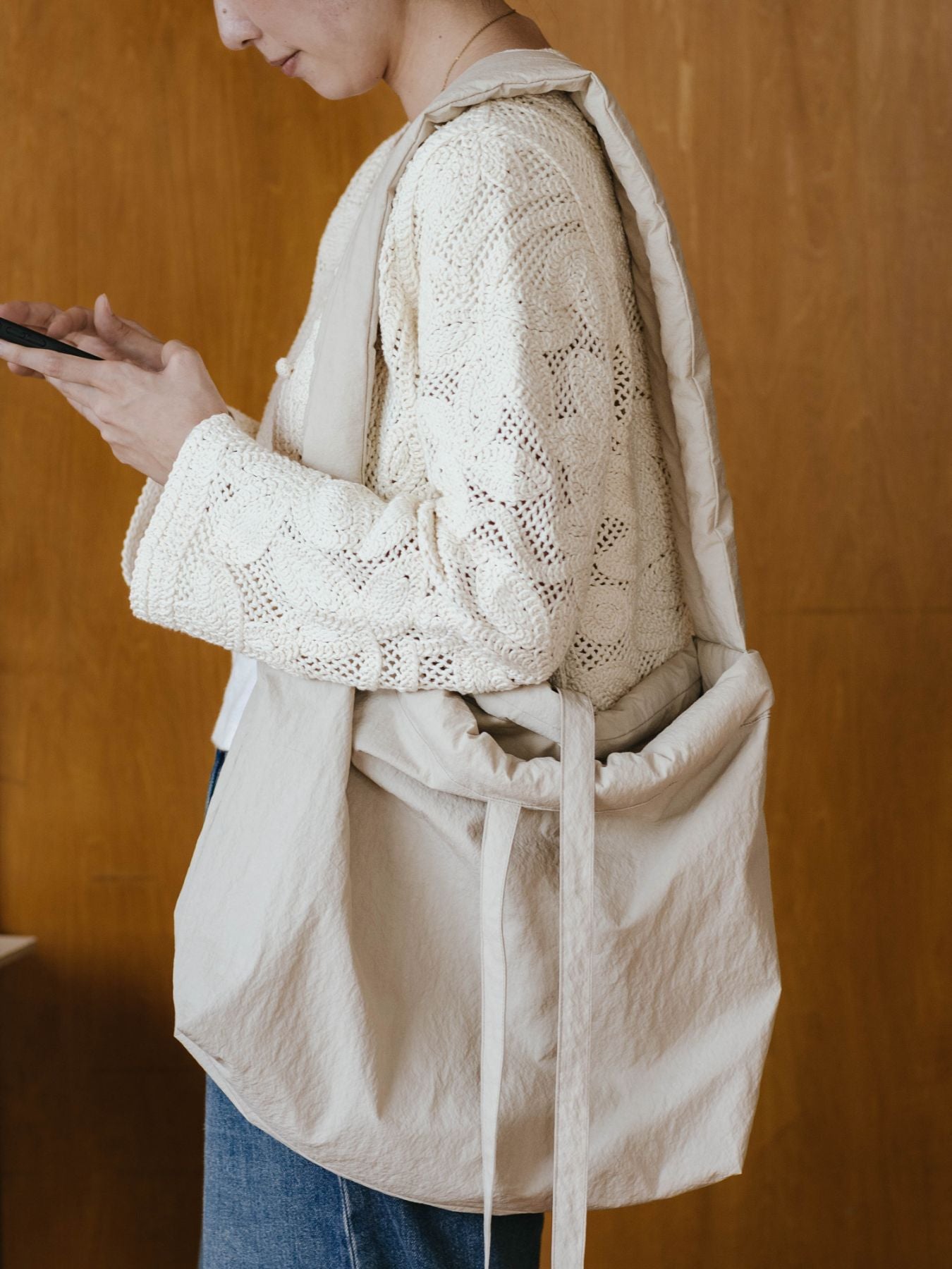 ne pense pas パフショルダーバッグ