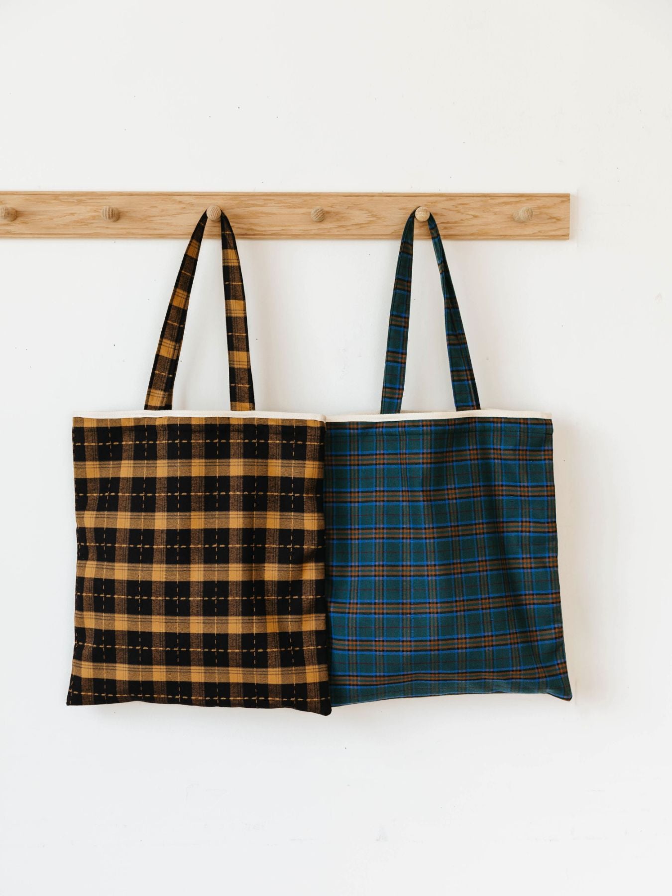 ne pense pas チェックトートバッグ（2ポケット）｜バッグ｜オルネ ド