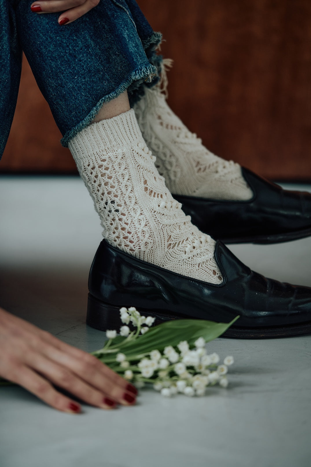 laceflowersocks／lily of the valley（ソックス）