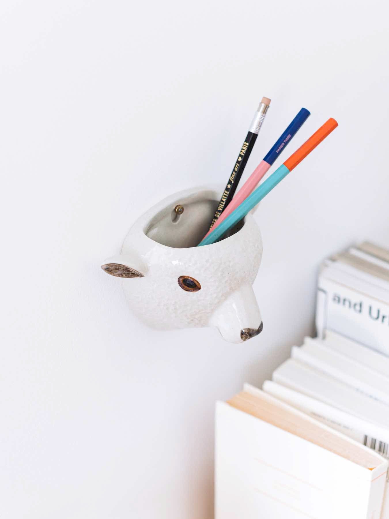 Quail Ceramics アニマル・ウォールベース｜フラワーベース｜オルネ ド