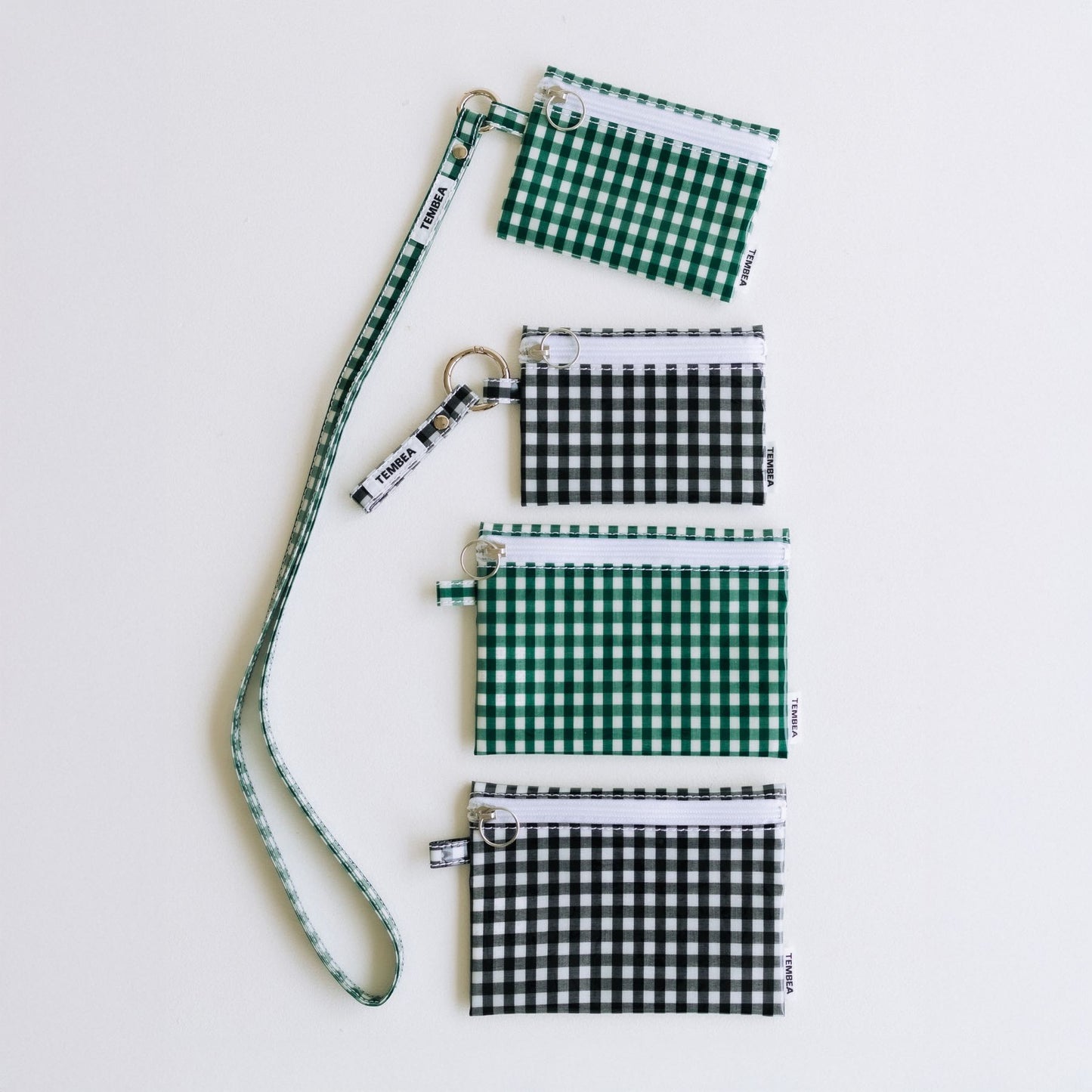 TEMBEA ポーチ FLAT POUCH／GINGHAM