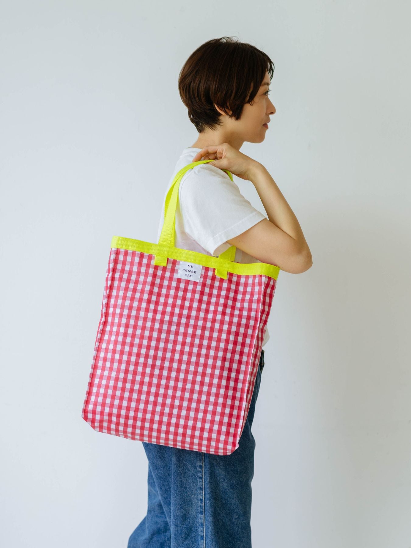 ne pense pas ギンガムチェックバッグ｜バッグ｜オルネ ド フォイユ