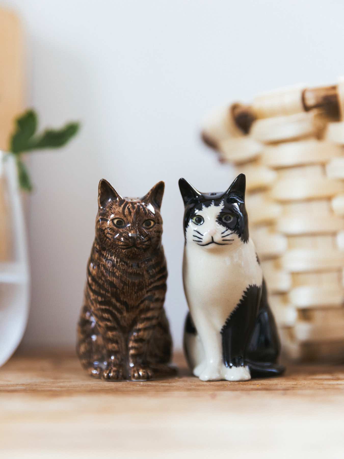 Quail Ceramics キャット・ソルト&ペッパーセット