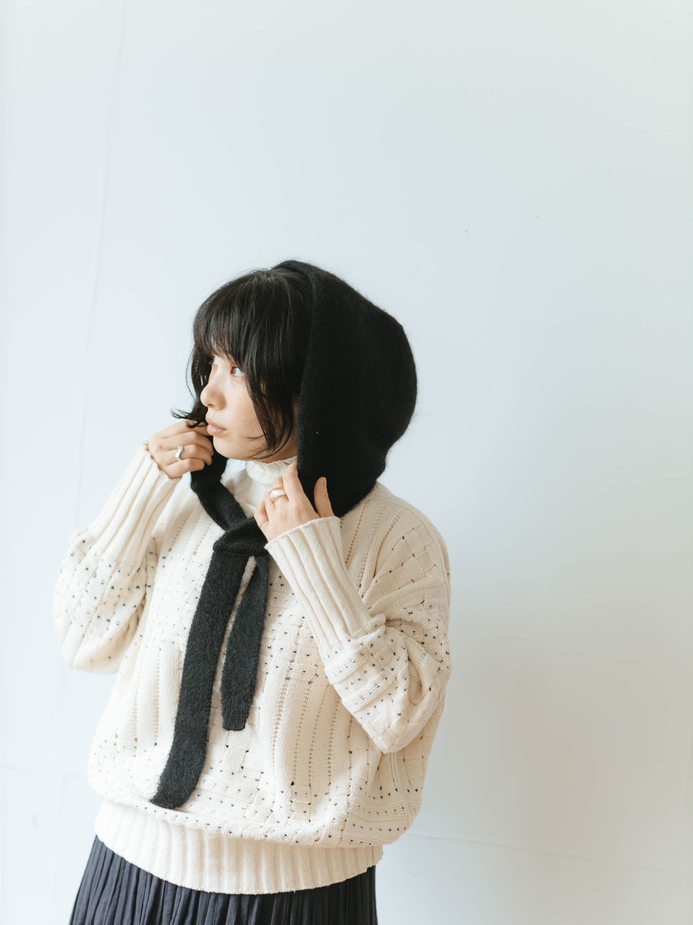 p cnq ニットフーディ fuu