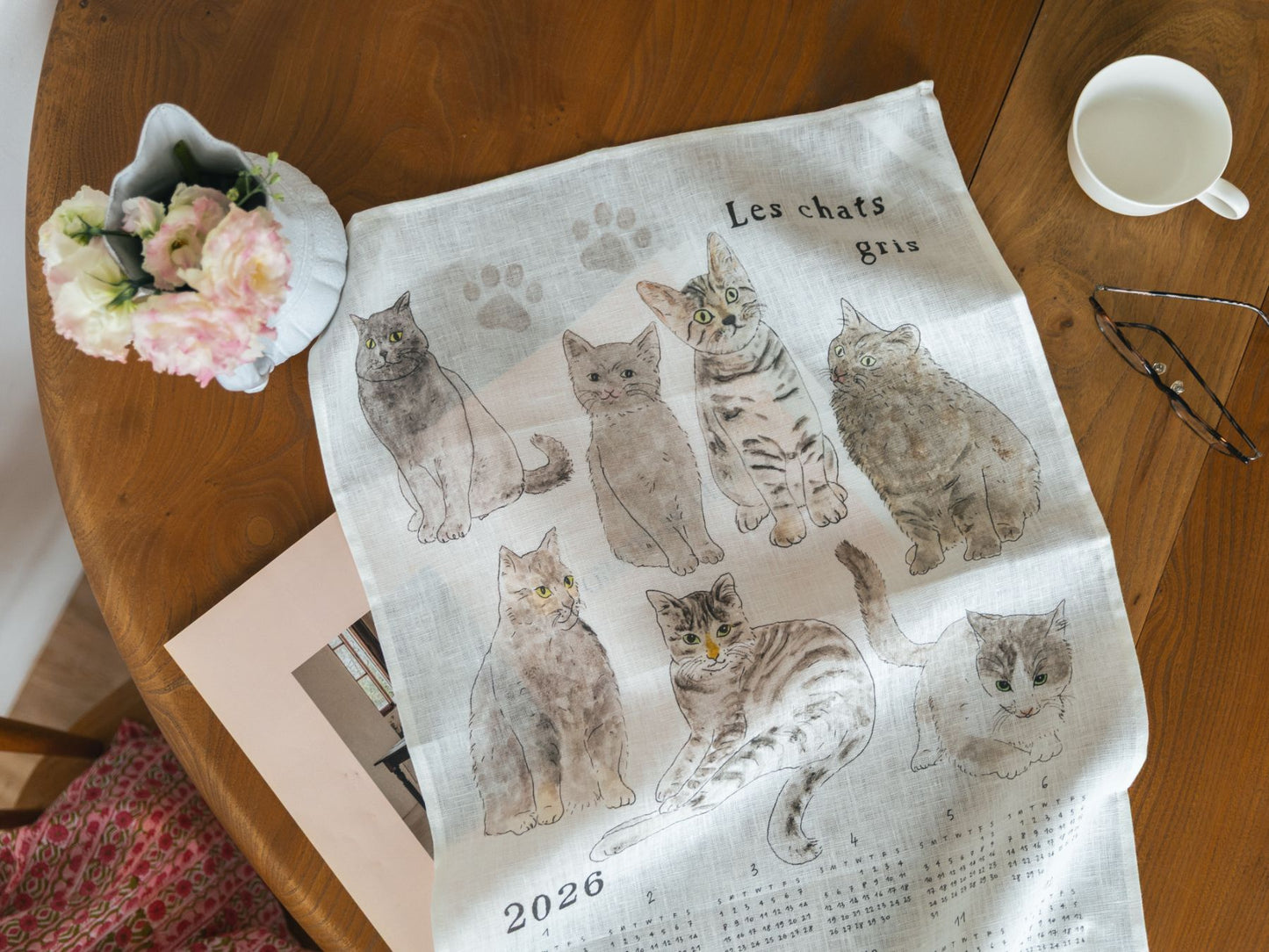 isabelle boinot × fog linen work 2026 リネンカレンダ－