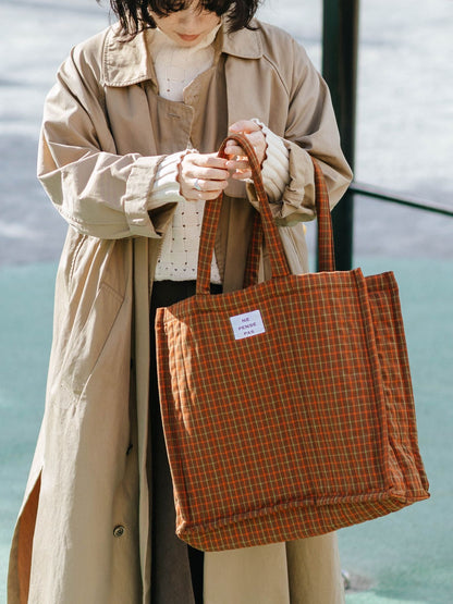 ne pense pas キルティングチェックバッグ