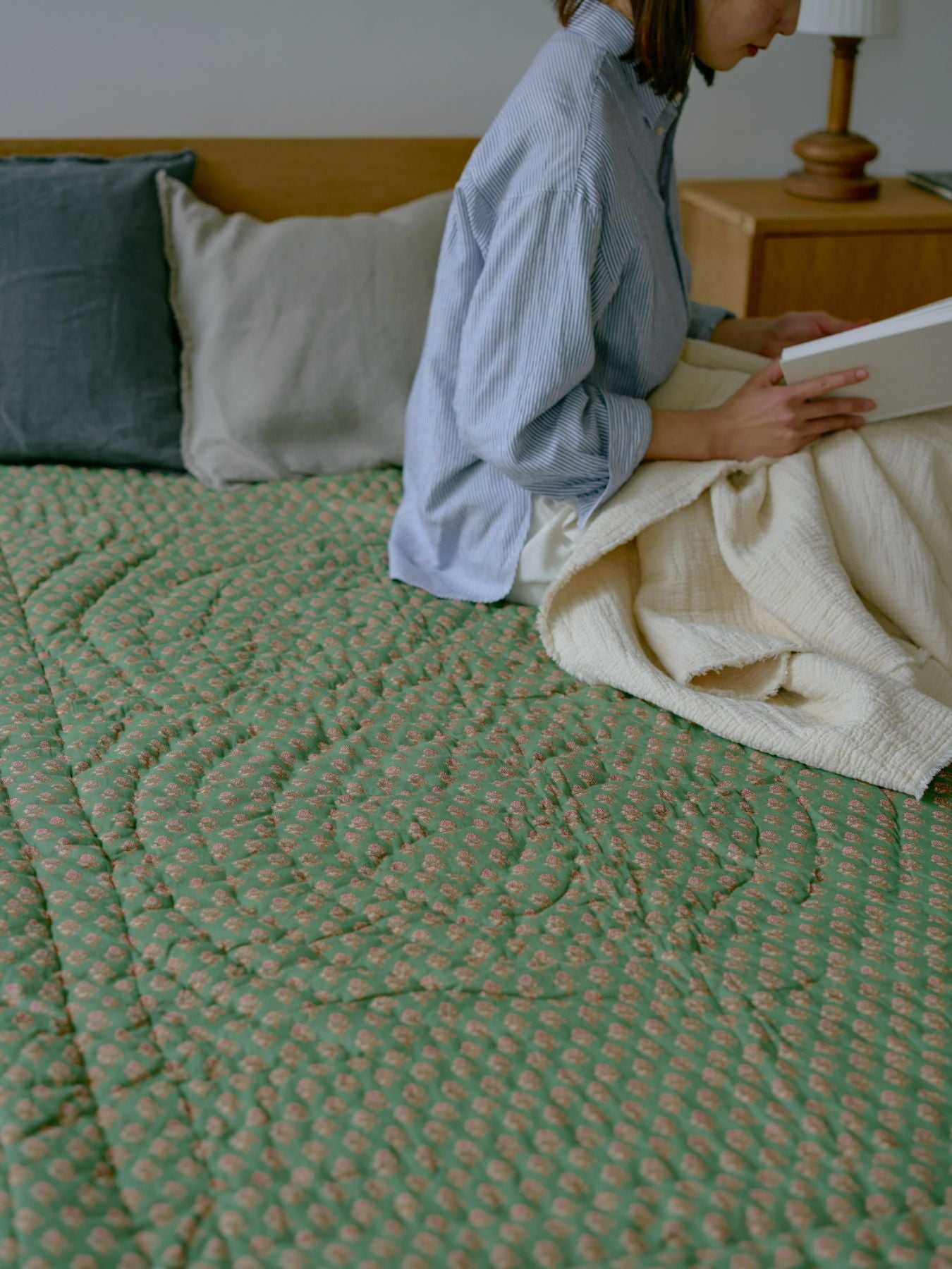 Ib Laursen キルティング ブランケット｜ベッドリネン｜オルネ ド