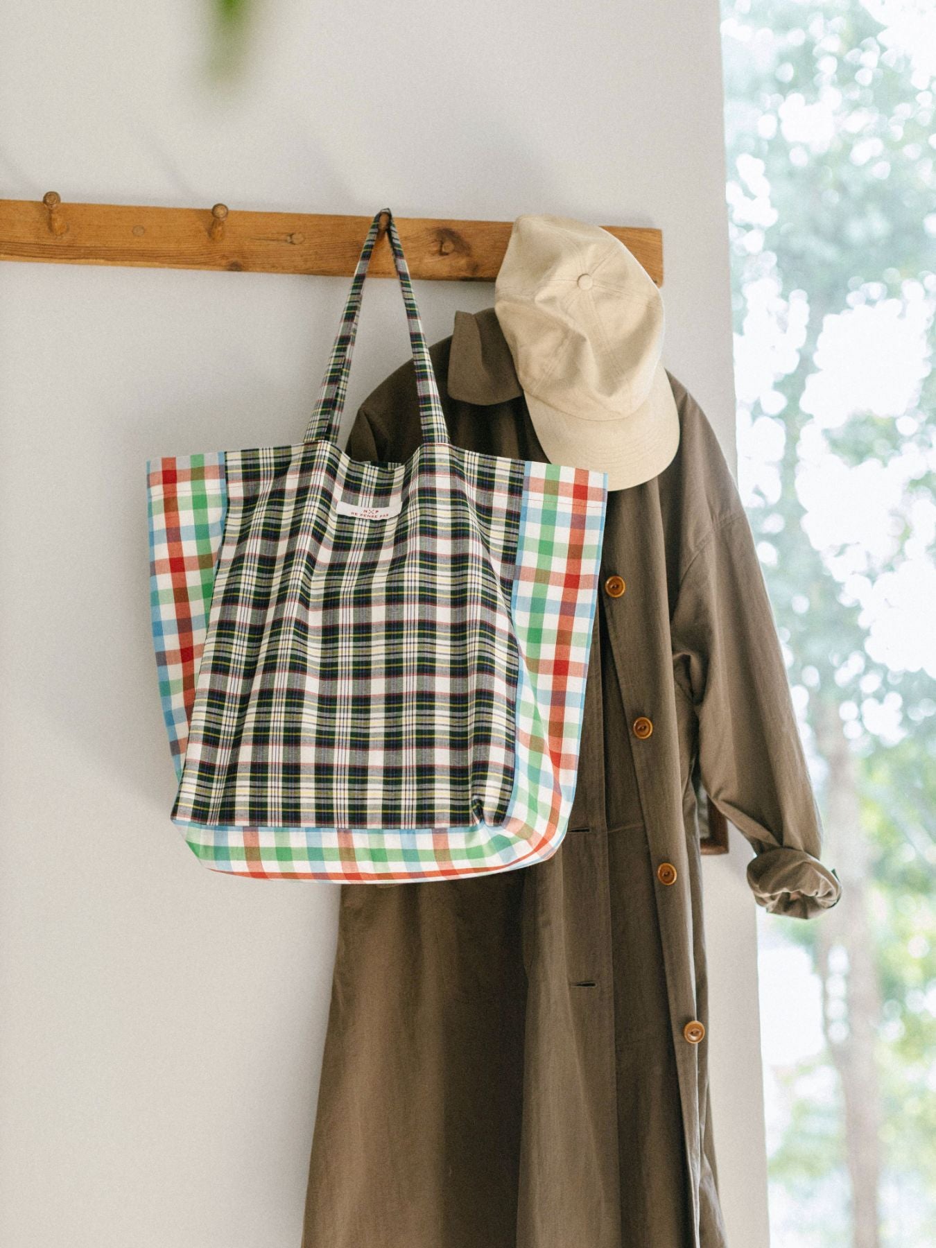 ne pense pas チェックトートバッグ｜バッグ｜オルネ ド フォイユ公式