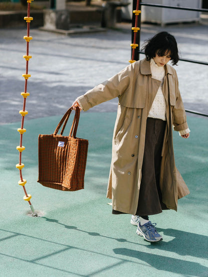 ne pense pas キルティングチェックバッグ