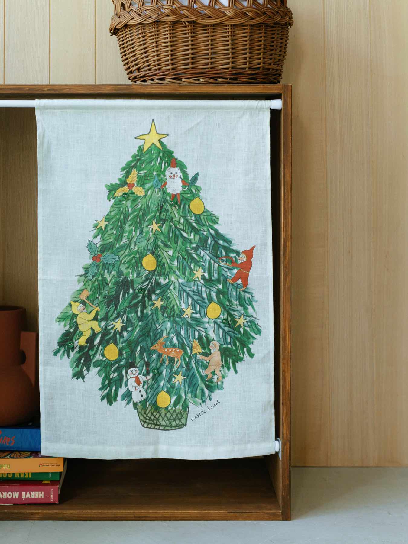 isabelle boinot × fog linen work クリスマスタペストリー｜壁飾り