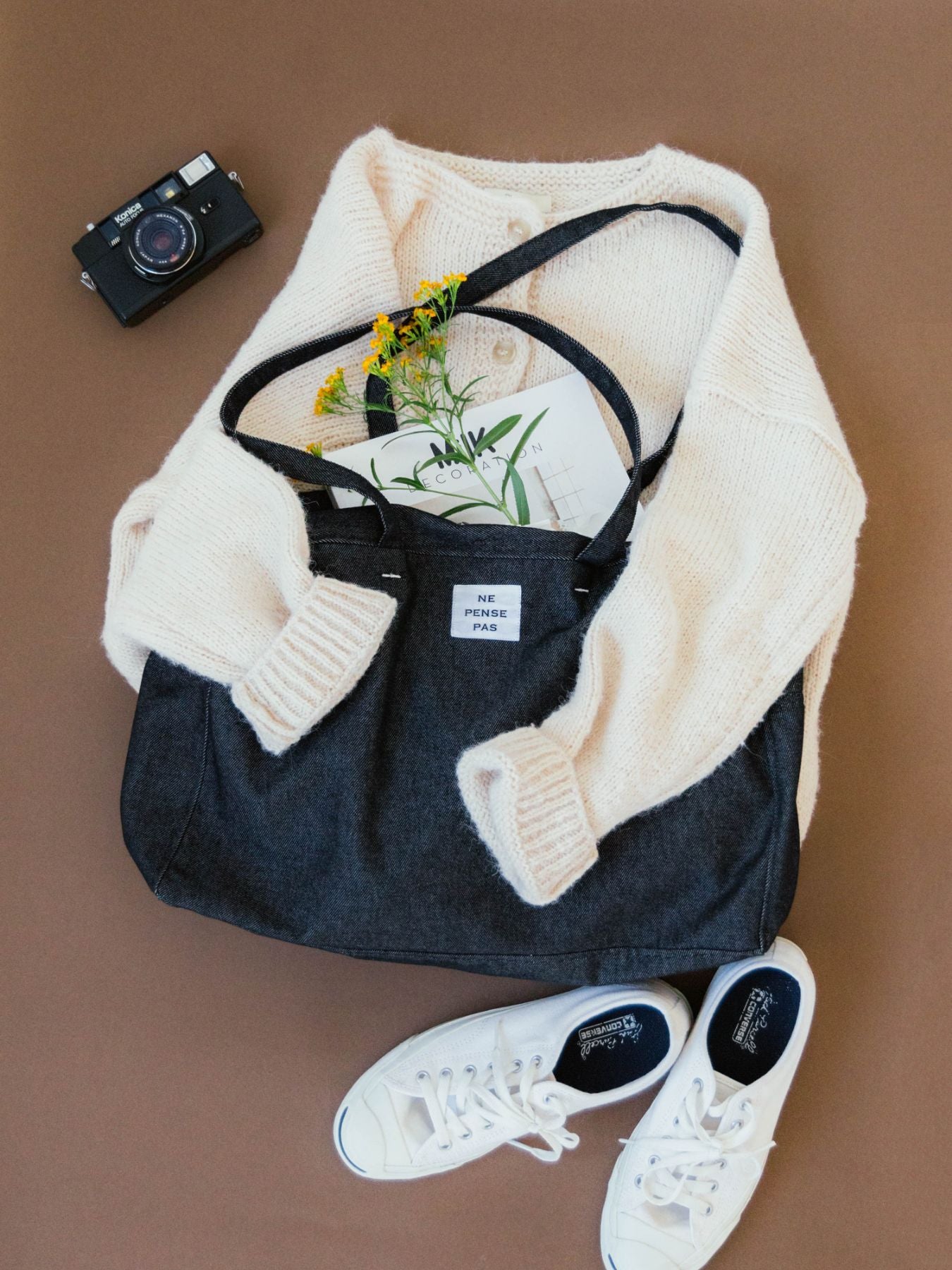 ne pense pas デニムボストンバッグ｜バッグ｜オルネ ド フォイユ公式