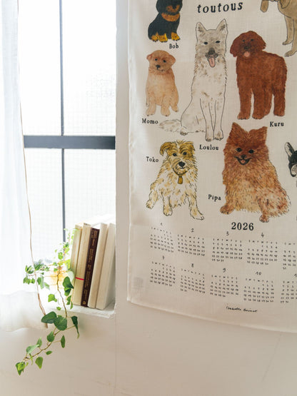 isabelle boinot × fog linen work 2026 リネンカレンダ－