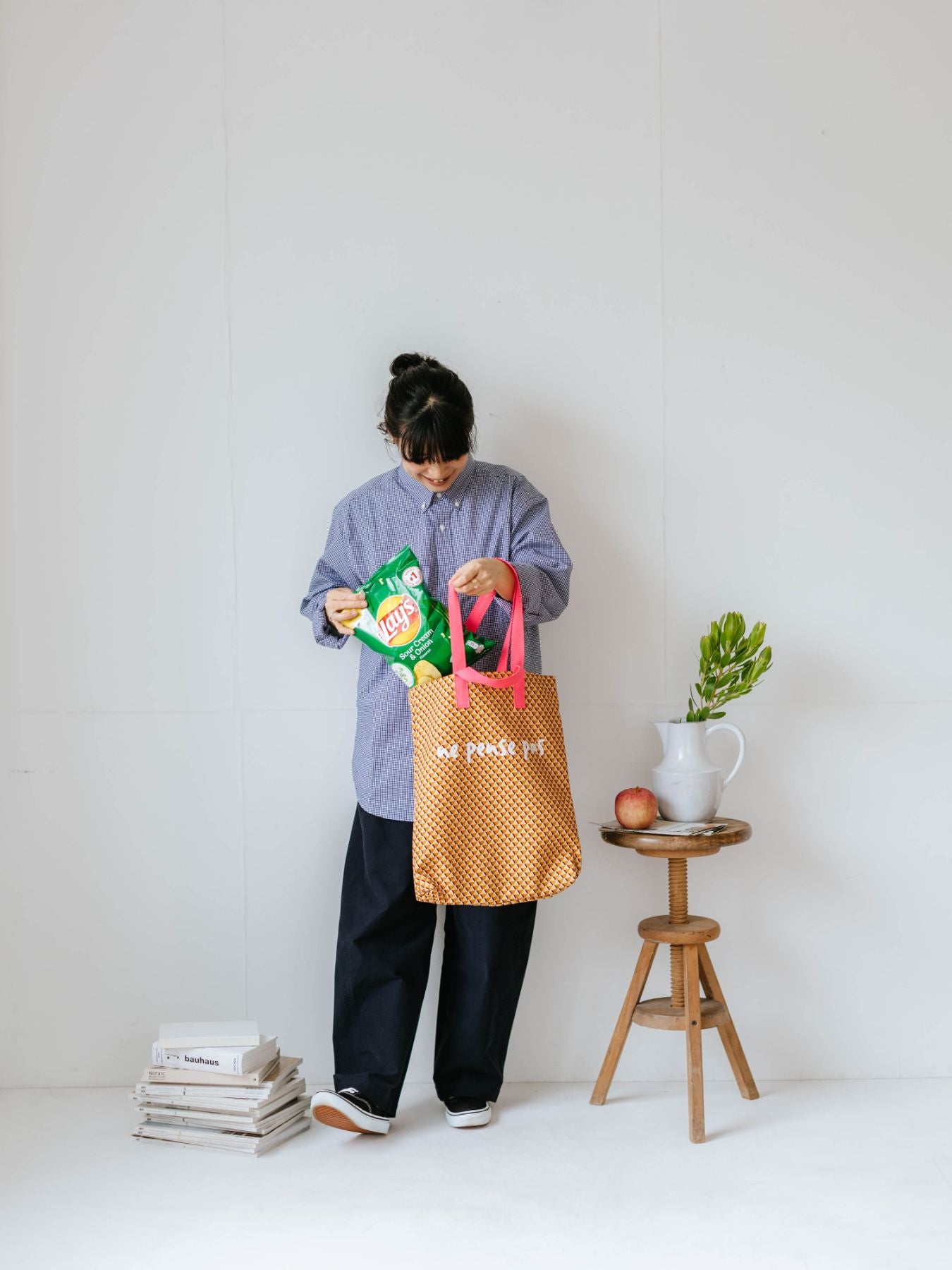 ne pense pas ジオメトリックバッグ