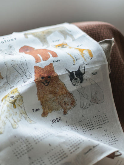 isabelle boinot × fog linen work 2026 リネンカレンダ－
