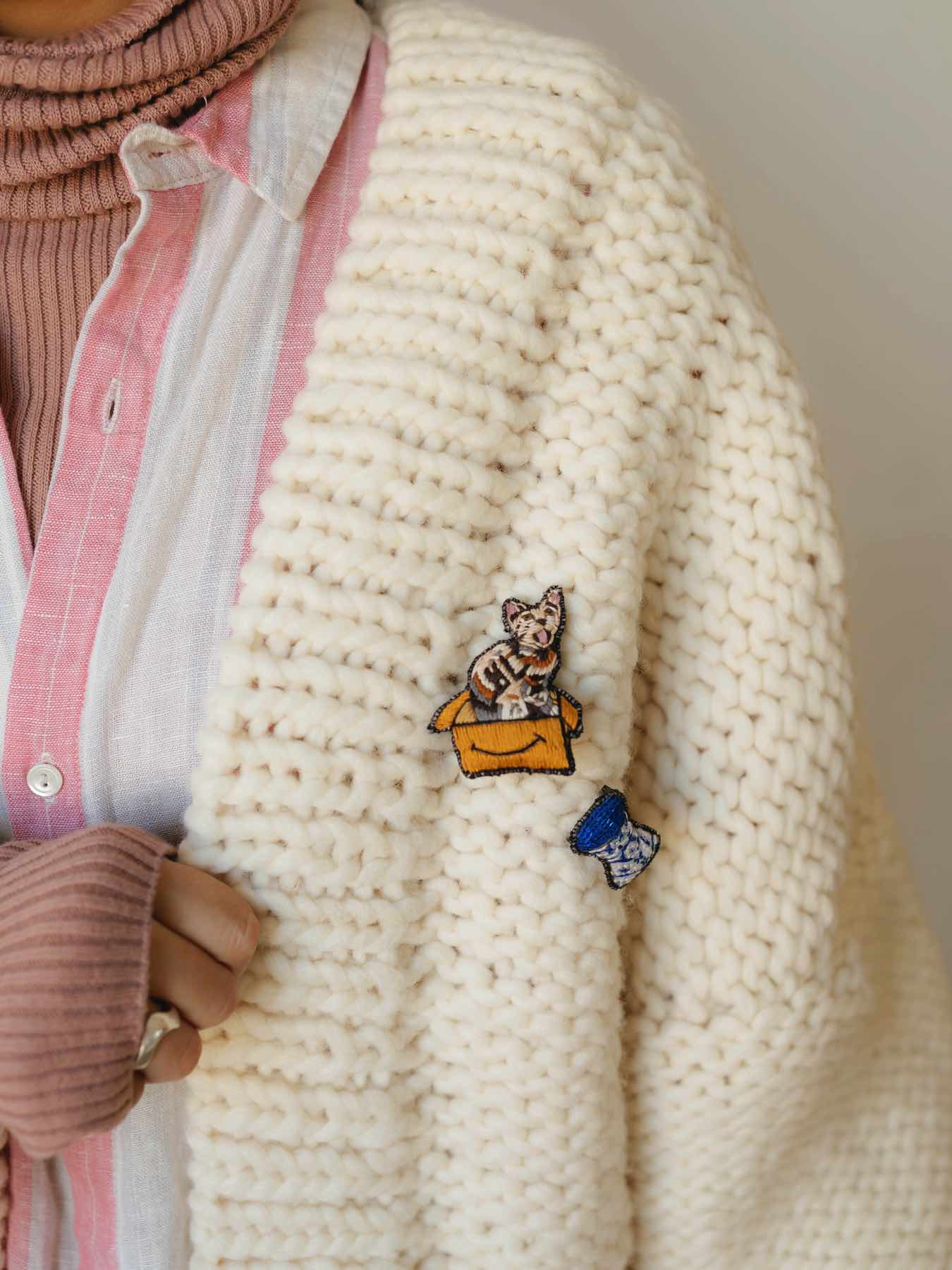 tamaoworld 刺繍ミニブローチ|ファッション雑貨・その他 tamaoworld 刺繍ミニブローチ|ファッション雑貨・その他