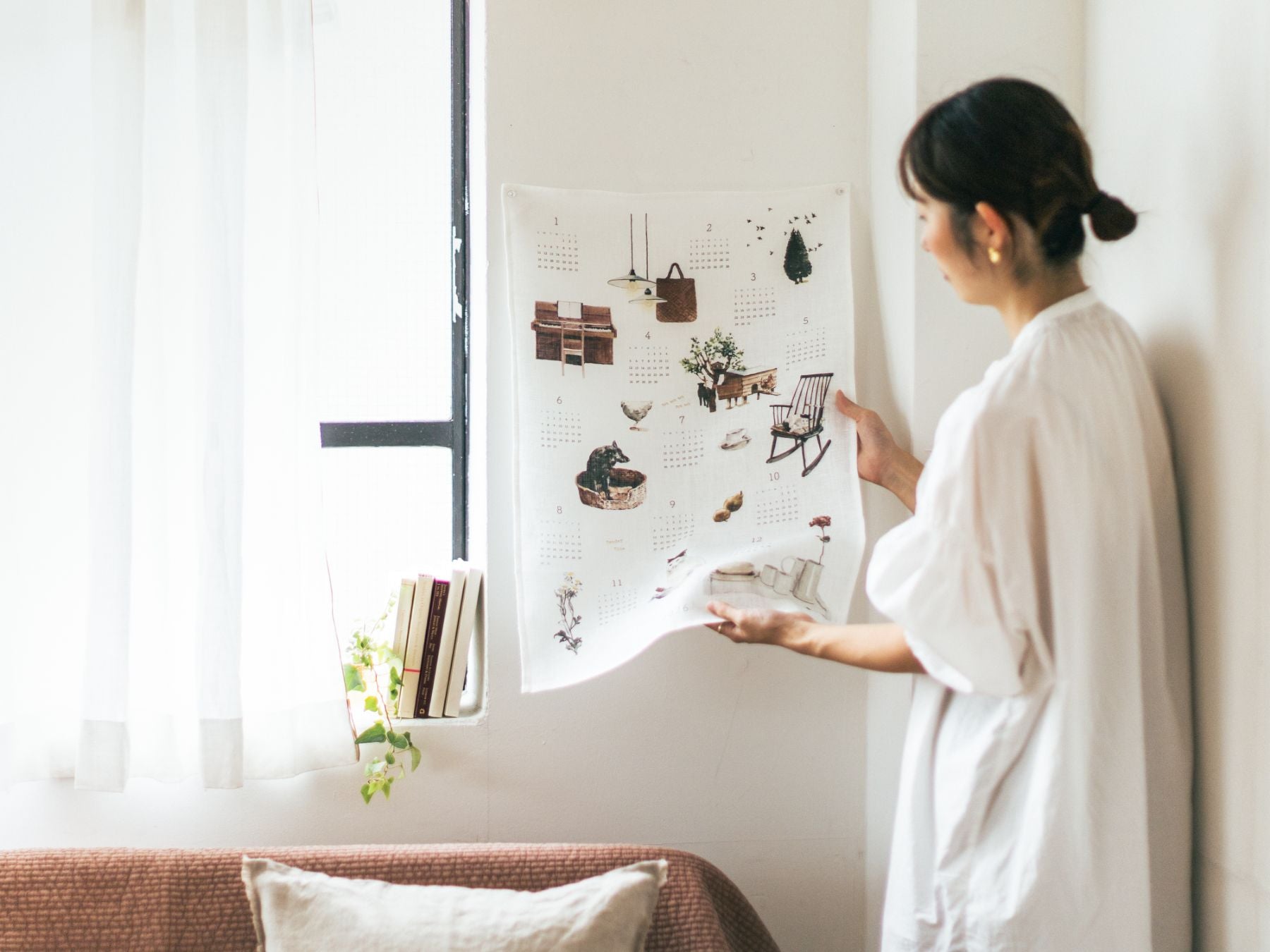 MISATO OGIHARA × fog linen work 2026 リネンカレンダ－｜文具