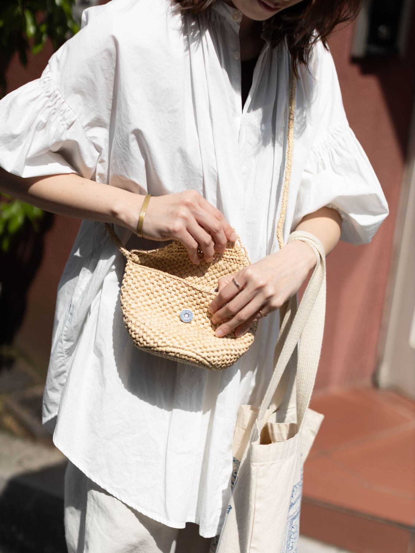 しょこた様　MAISON N.H PARIS　ラフィア　ショルダーバッグ MAISON N.H Paris ミニショルダーポーチ / GRACE CONTINENTAL