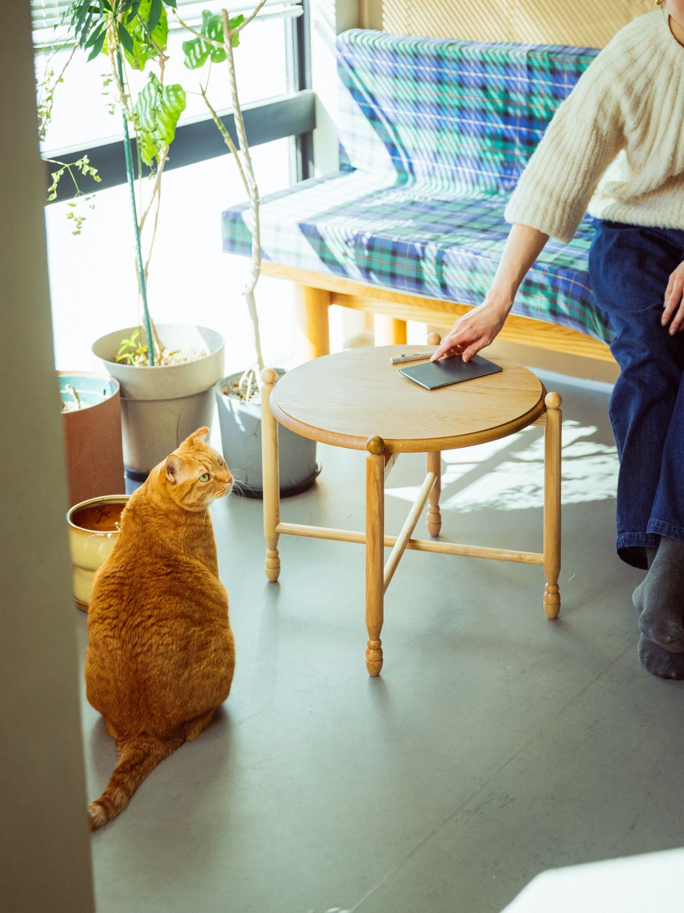 オリジナル・折りたたみ式コーヒーテーブル