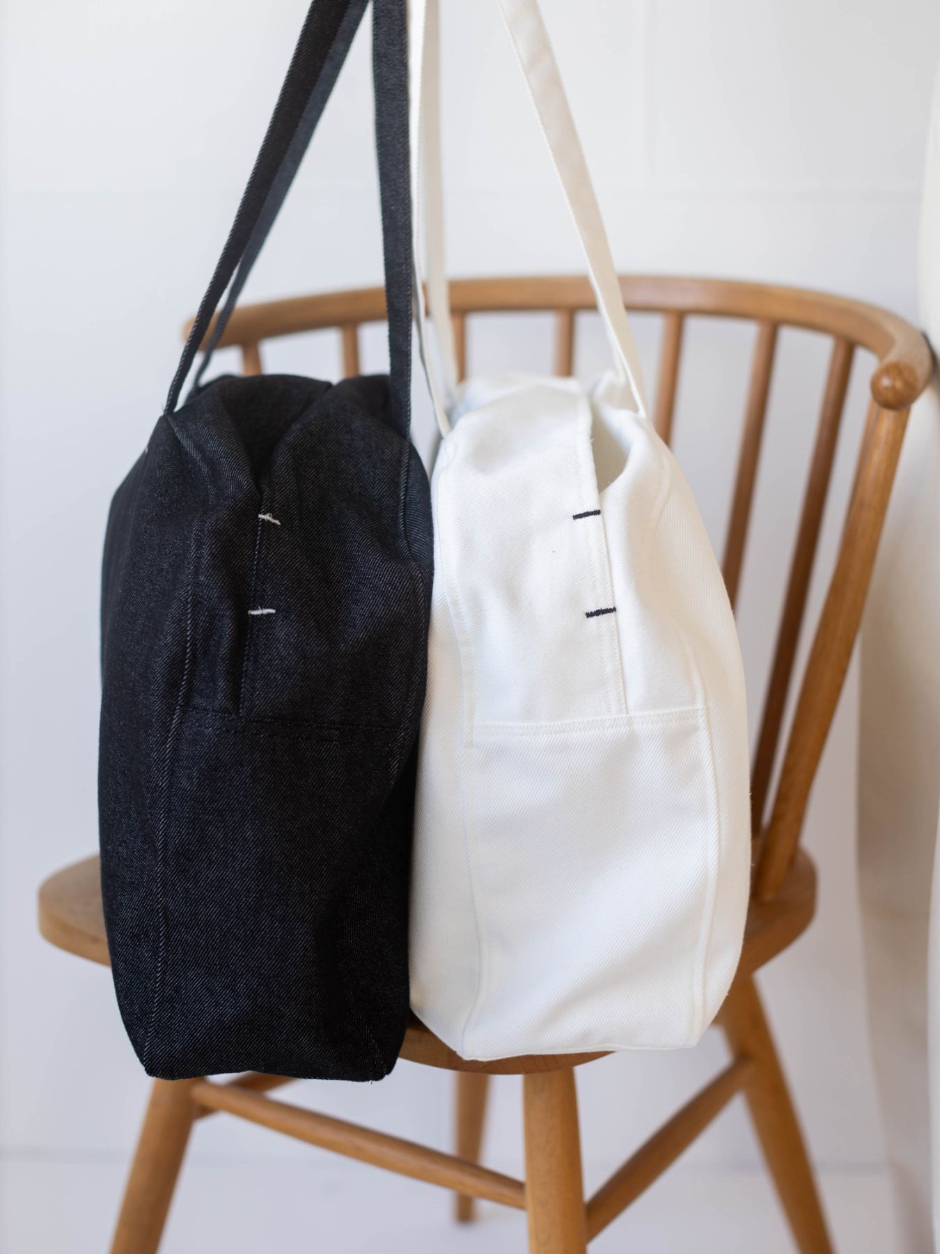 ne pense pas デニムボストンバッグ