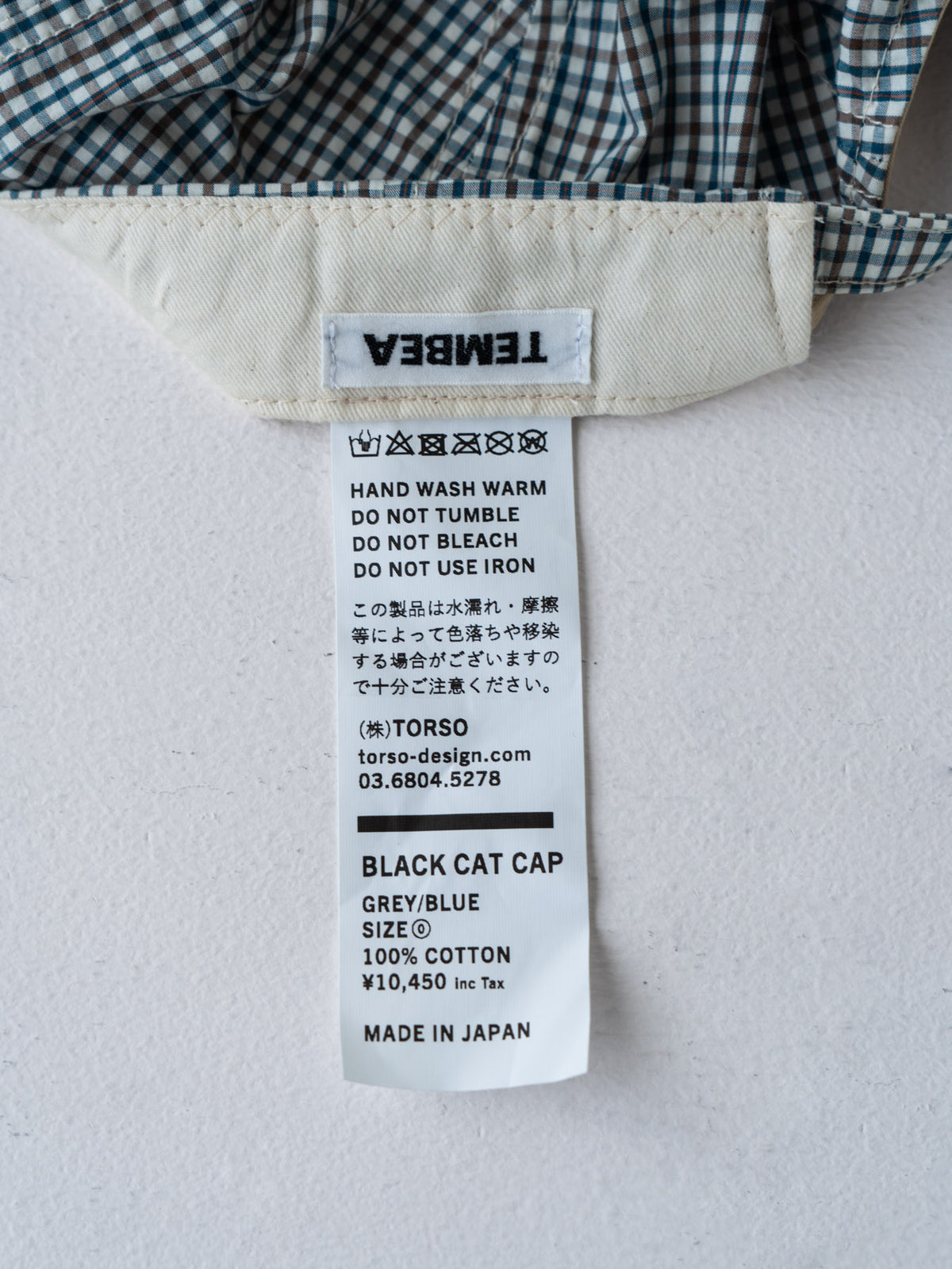 TEMBEA キャップ BLACK CAT CAP