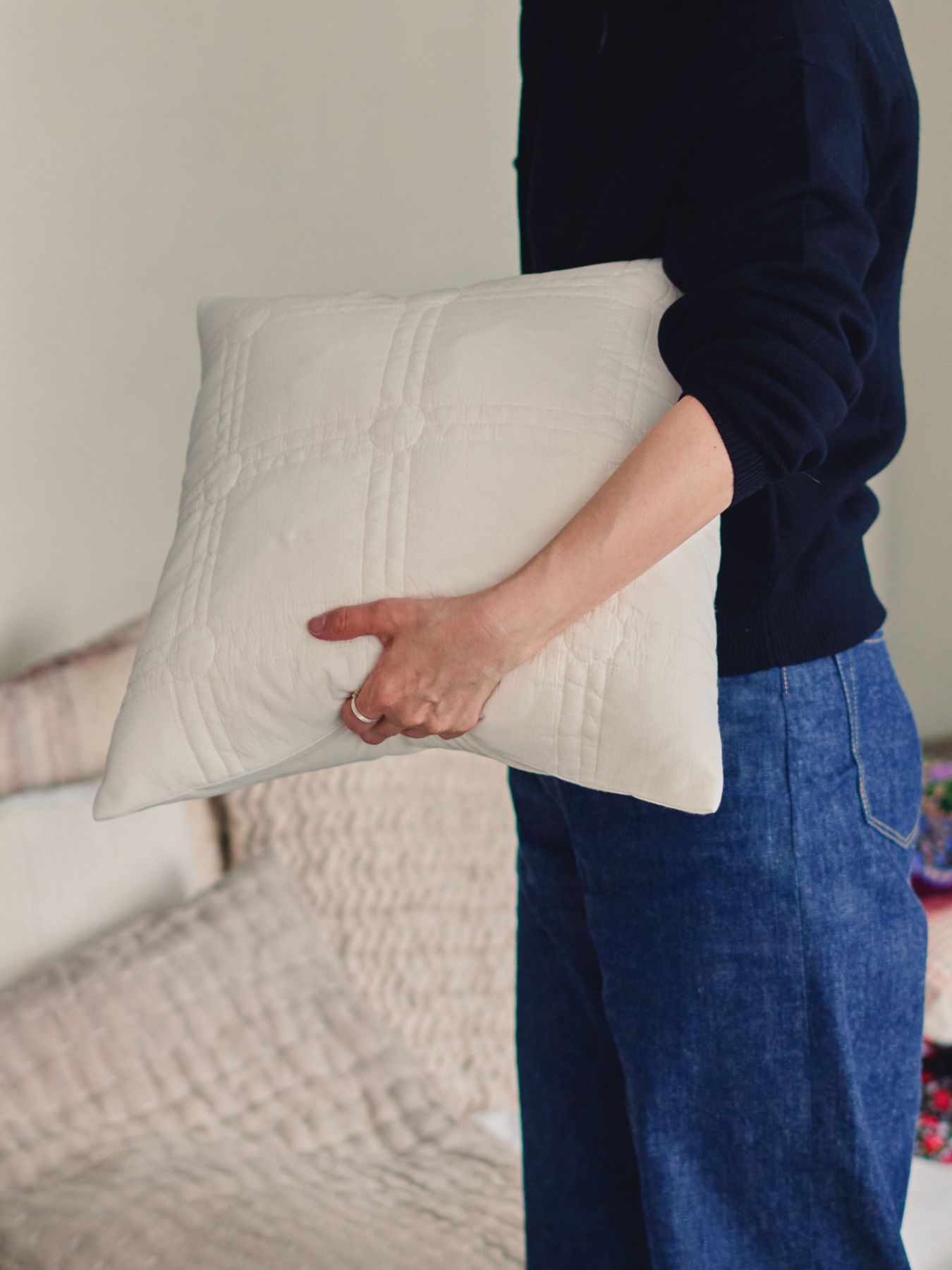 オリジナル・キルティングクッションカバー Sommelle