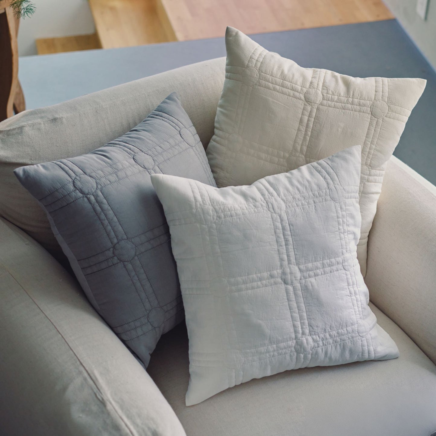 オリジナル・キルティングクッションカバー Sommelle