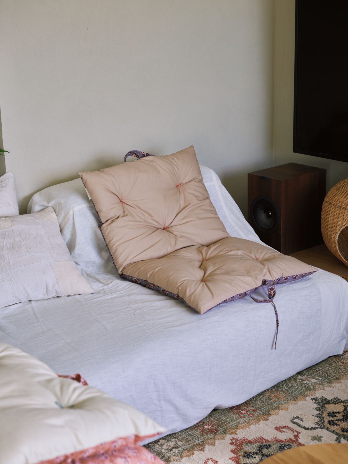 ブルーの無地面