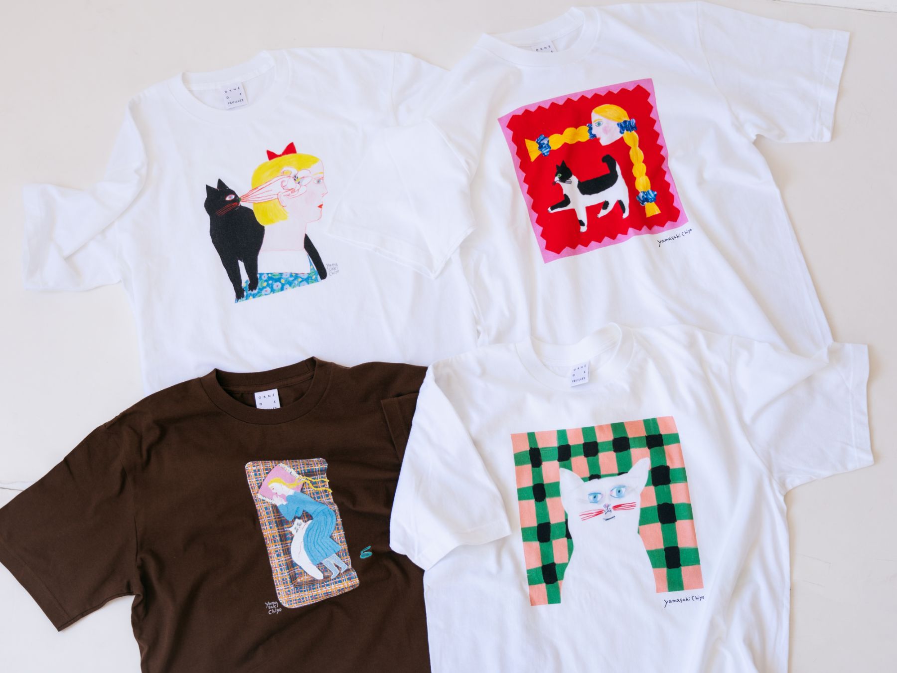 yamasakichiyo × Orneko ビッグシルエットTシャツ｜洋服｜オルネ ド