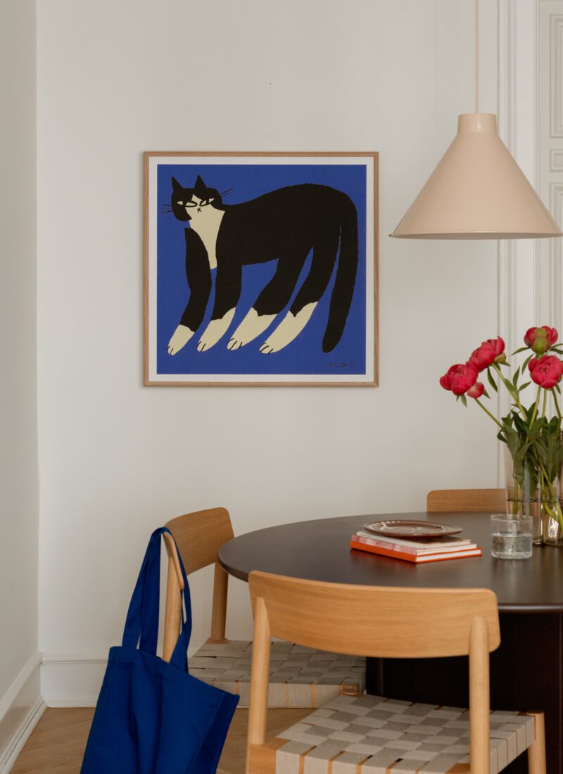 アートポスター ENIKŐ KATALIN EGED／Cat in Blue（50cmx50cm）