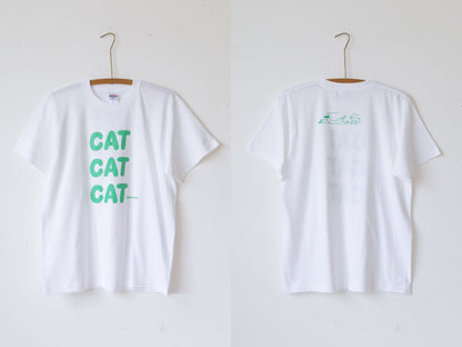 cat cat cat／ホワイト×ミント　表裏