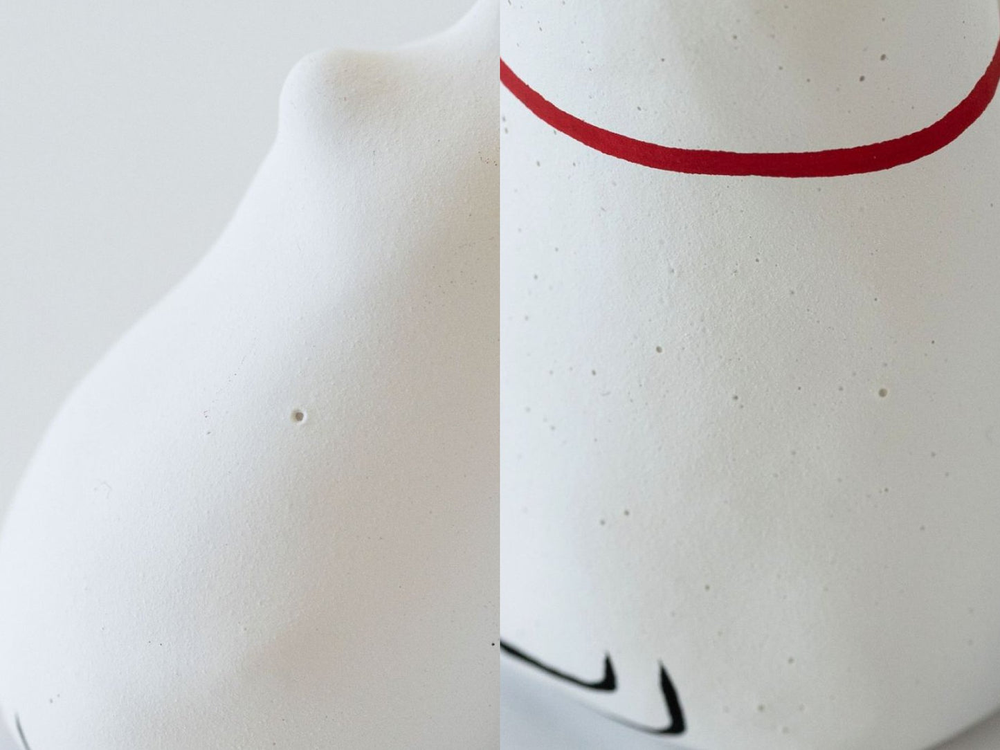 気泡がそのまま乾燥している場合があります。