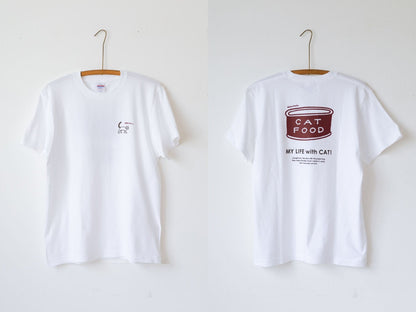 cat food／ホワイト　表裏