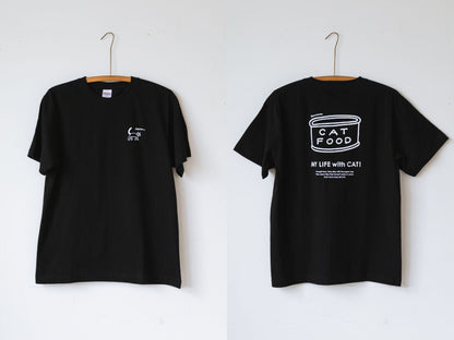 cat food／ブラック　表裏