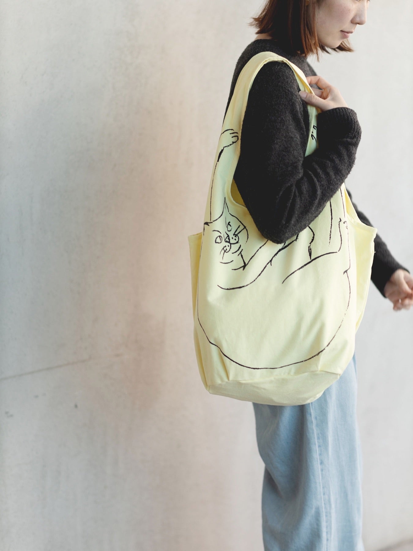 ROOTOTE ぶらさがりねこのマルシェトート