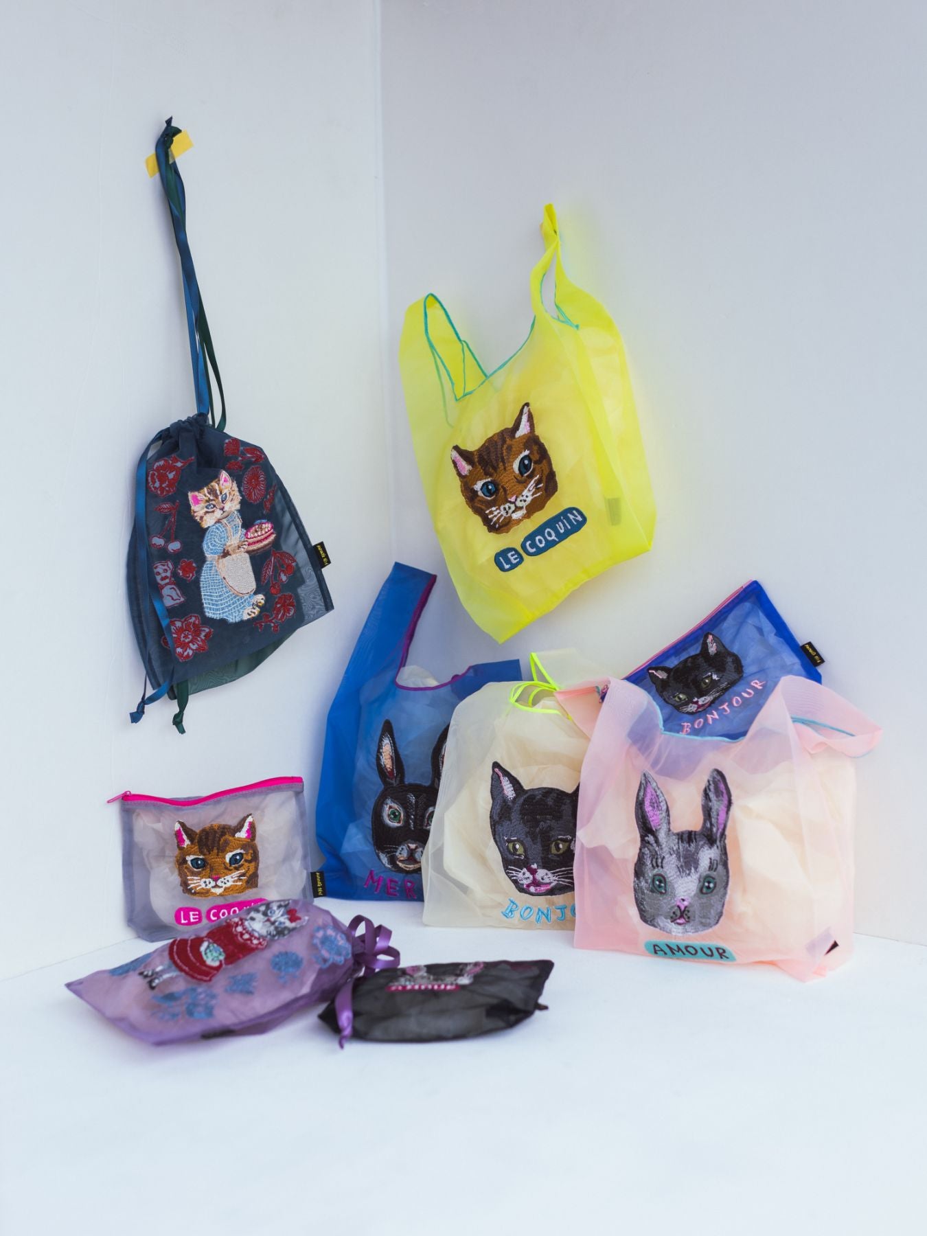 Nathalie Lete／Organdy pouch（刺繍ポーチ）｜ポーチ｜オルネ ド