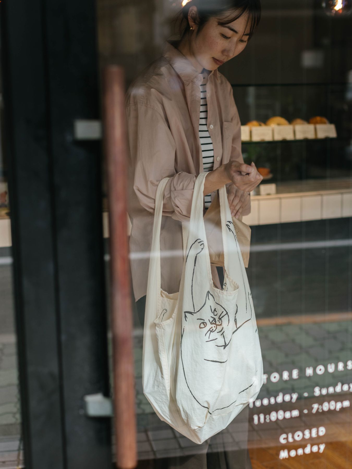 ROOTOTE ぶらさがりねこのマルシェトート