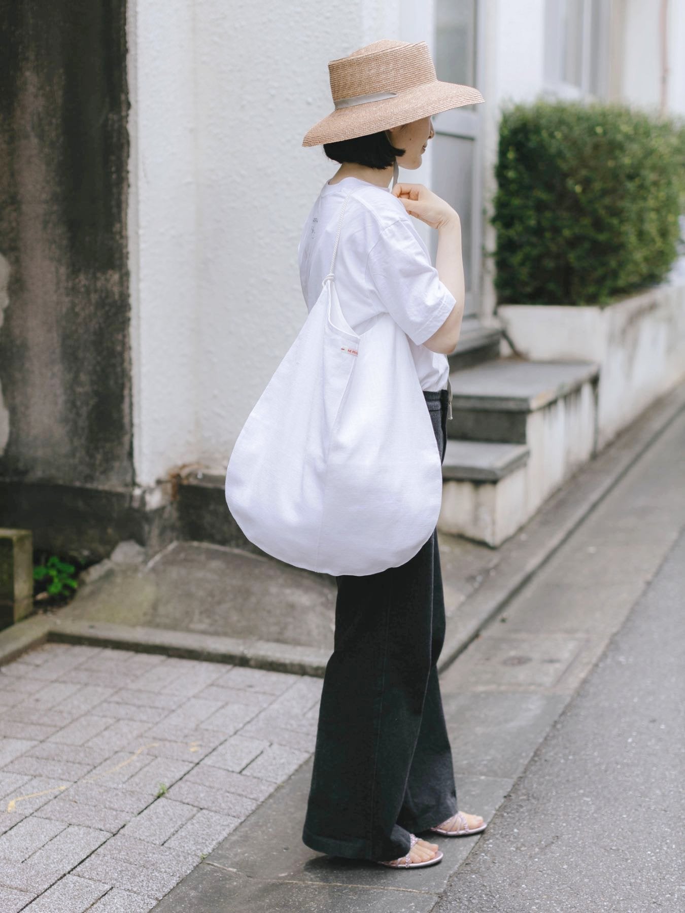 ne pense pas リネンショルダーバッグ｜バッグ｜オルネ ド フォイユ
