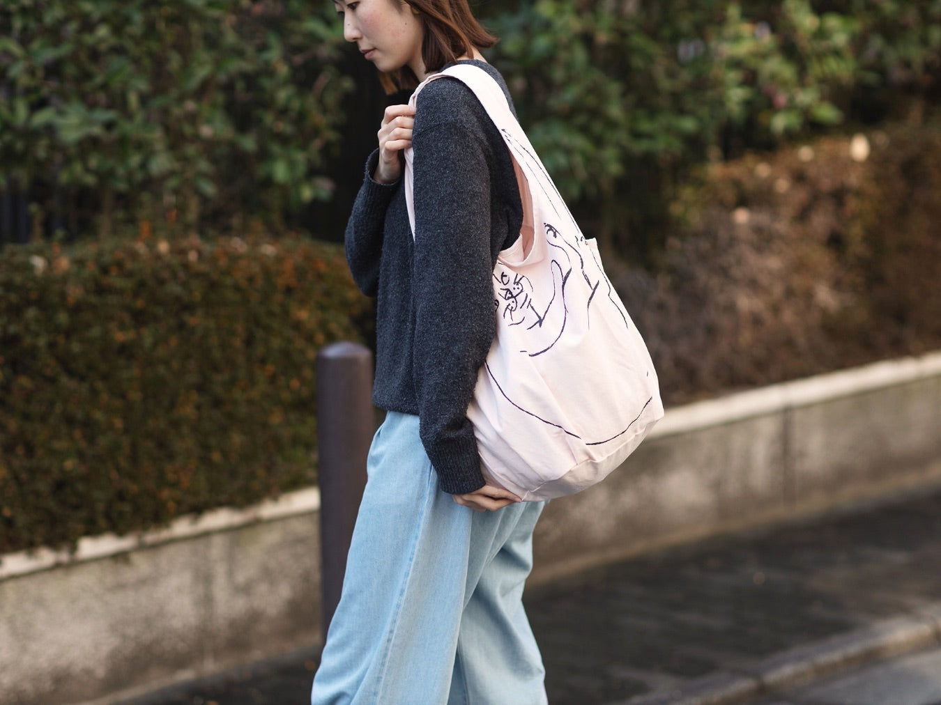 ROOTOTE ぶらさがりねこのマルシェトート