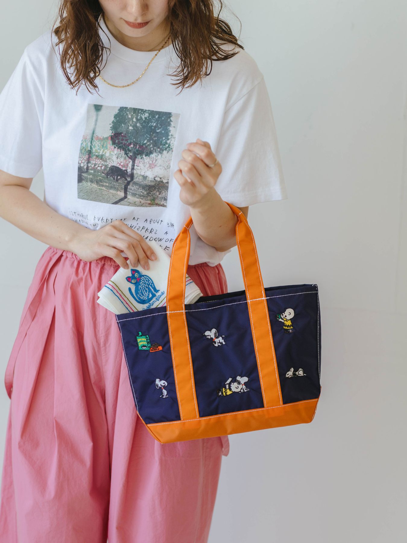 PEANUTS 刺繍トートバッグ｜バッグ｜オルネ ド フォイユ公式オンライン