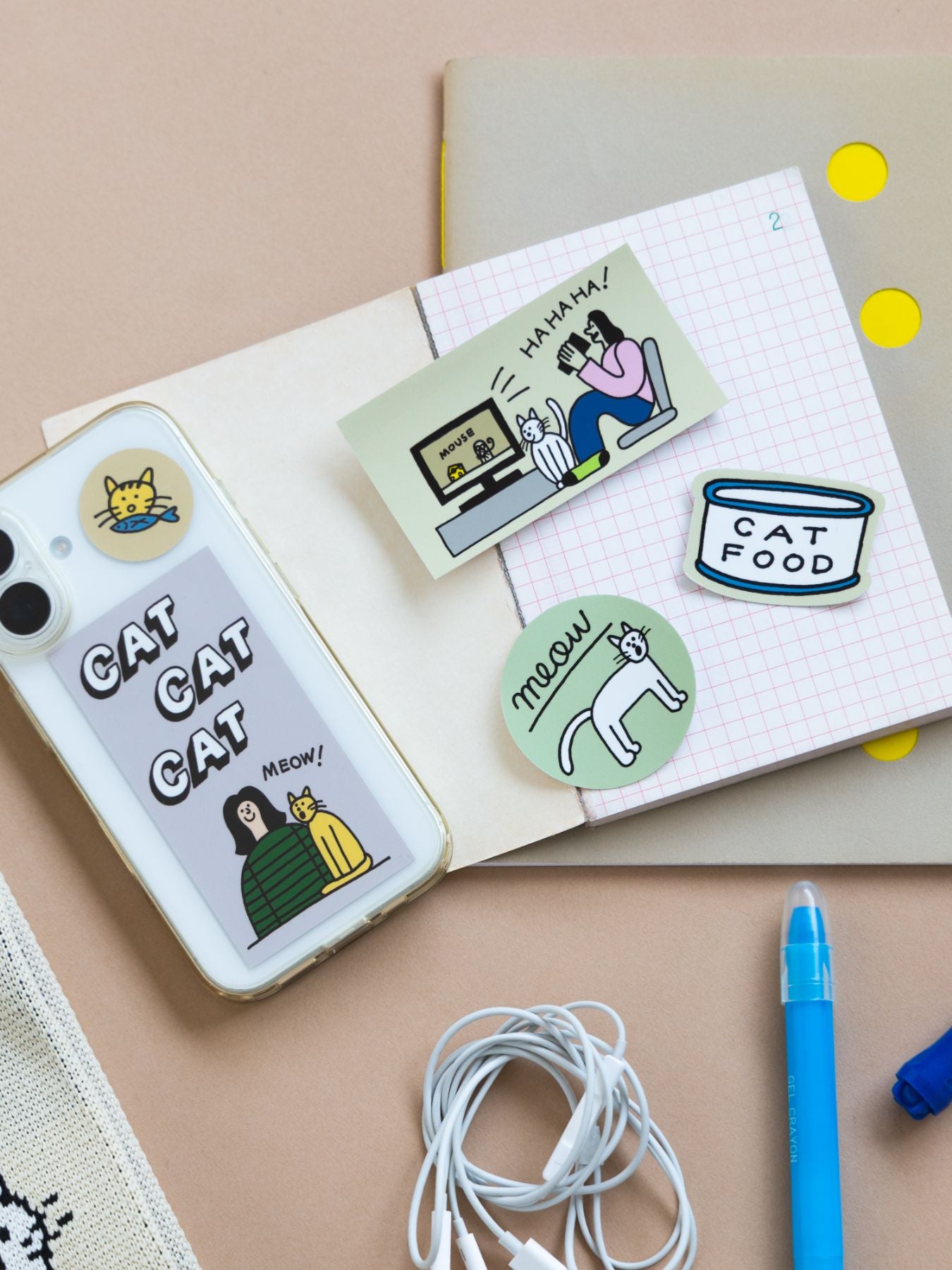 STOMACHACHE. × Orneko ステッカー（7枚セット）